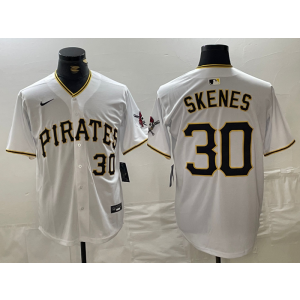 MLB Pirate 30 Paul Skene White Nike Cool Base Men Jersey MLB Pirate 30 Paul Skene White Nike Cool Base Men Jersey