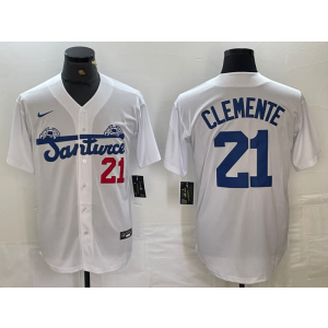 MLB Pirates 21 Roberto Clemente White Nike Cool Base Men Jersey MLB Pirates 21 Roberto Clemente White Nike Cool Base Men Jersey