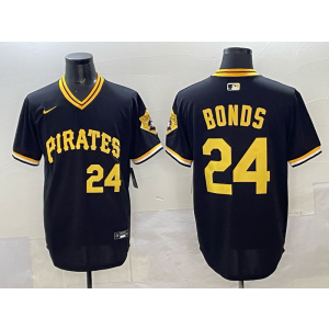 MLB Pirates 24 Bonds Black Nike Cool Base Men Jersey MLB Pirates 24 Bonds Black Nike Cool Base Men Jersey