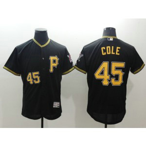 MLB Pirates 45 Gerrit Cole Black Flexbase Men Jersey
