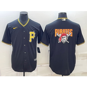 MLB Pirates Blank Black Baseball Logo Nike Men Jersey MLB Pirates Blank Black Baseball Logo Nike Men Jersey