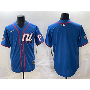 MLB Pirates Blank Blue National League 2025 All Star Nike Cool Base Men Jersey MLB Pirates Blank Blue National League 2025 All Star Nike Cool Base Men Jersey