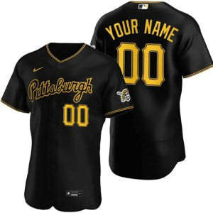 MLB Pirates Customized Black FlexBase Nike Men Jersey