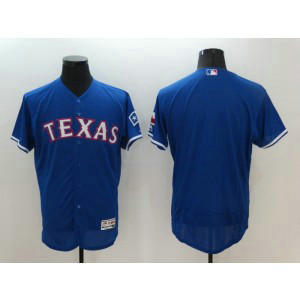 MLB Rangers Blank Blue Flexbase Men Jersey
