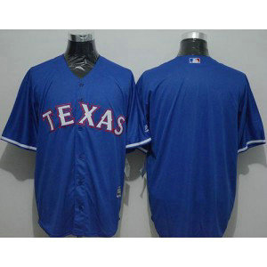 MLB Rangers Blank Blue New Cool Base Men Jersey