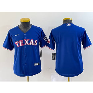 MLB Rangers Blank Nike Cool Base Youth Jersey