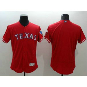 MLB Rangers Blank Red Flexbase Men Jersey