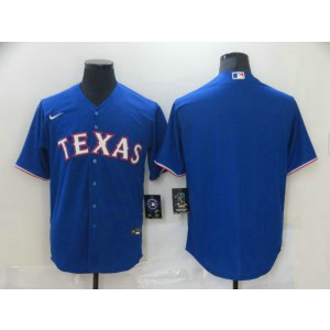 MLB Rangers Blue Blank Nike Cool Base Men Jersey