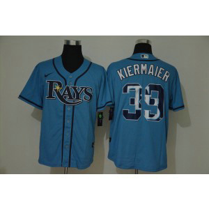 MLB Rays 39 Kevin Kiermaier Light Blue 2020 Nike Cool Base Men Jersey