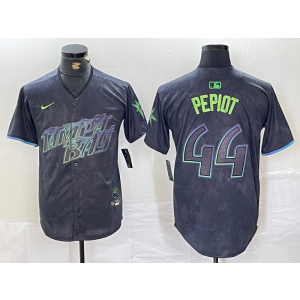 MLB Rays 44 Pepiot Black 2024 City Connect Nike Cool Base Men Jersey