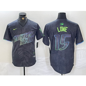 MLB Rays 5 Lowe Black 2024 City Connect Nike Cool Base Men Jersey MLB Rays 5 Lowe Black 2024 City Connect Nike Cool Base Men Jersey