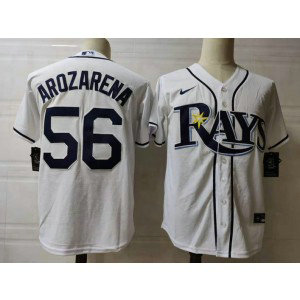 MLB Rays 56 Randy Arozarena White Cool Base Men Jersey