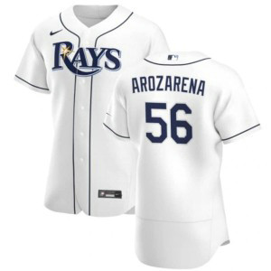 MLB Rays 56 Randy Arozarena White Nike FlexBase Men Jersey