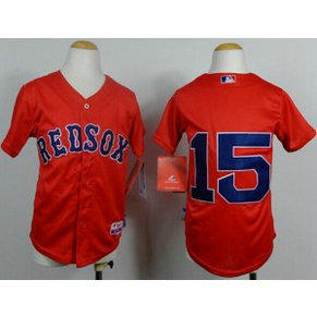 MLB Red Sox 15 Dustin Pedroia Red Cool Base Youth Jersey MLB Red Sox 15 Dustin Pedroia Red Cool Base Youth Jersey