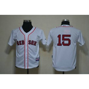 MLB Red Sox 15 Dustin Pedroia White Cool Base Youth Jersey MLB Red Sox 15 Dustin Pedroia White Cool Base Youth Jersey