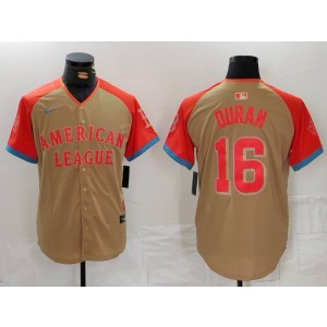 MLB Red Sox 16 Cream 2024 All-Star Nike Cool Base Men Jersey