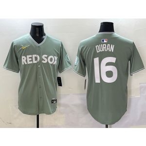 MLB Red Sox 16 Duran Grey Nike Cool Base Men Jersey MLB Red Sox 16 Duran Grey Nike Cool Base Men Jersey