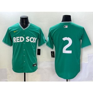 MLB Red Sox 2 Bregman Green Nike Cool Base Men Jersey MLB Red Sox 2 Bregman Green Nike Cool Base Men Jersey