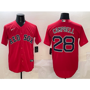 MLB Red Sox 28 Campbell Red Nike Cool Base Men Jersey MLB Red Sox 28 Campbell Red Nike Cool Base Men Jersey