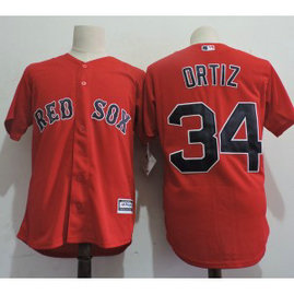 MLB Red Sox 34 David Ortiz Red New Cool Base Youth Jersey MLB Red Sox 34 David Ortiz Red New Cool Base Youth Jersey