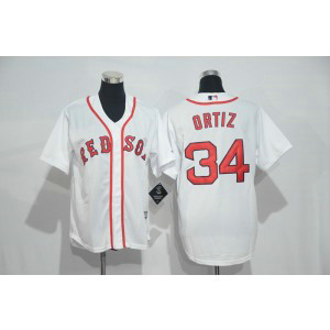 MLB Red Sox 34 David Ortiz White Cool Base Youth Jersey MLB Red Sox 34 David Ortiz White Cool Base Youth Jersey