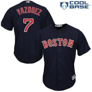 MLB Red Sox 7 Christian Vazquez Navy Cool Base Men Jersey MLB Red Sox 7 Christian Vazquez Navy Cool Base Men Jersey