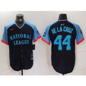 MLB Reds 44 De La Cruz Black 2024 All-Star Nike Cool Base Men Jersey