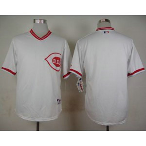 MLB Reds Blank White 1990 Turn Back The Clock Men Jersey MLB Reds Blank White 1990 Turn Back The Clock Men Jersey