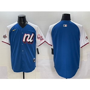 MLB Rockies Blank Blue Alternate 2025 All Star Nike Cool Base Men Jersey