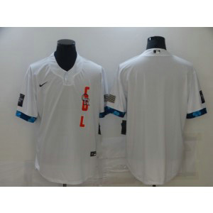 MLB Rockies Blank White 2021 All-Star Cool Base Men Jersey