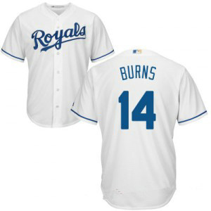 MLB Royals 14 Billy Burns White Home Majestic Cool Base Men Jersey MLB Royals 14 Billy Burns White Home Majestic Cool Base Men Jersey