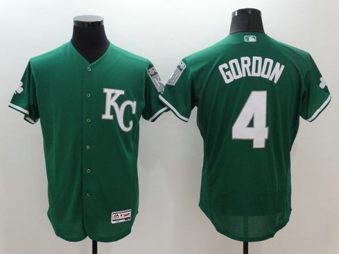 MLB Royals 4 Alex Gordon Green Celtic Flexbase Jersey MLB Royals 4 Alex Gordon Green Celtic Flexbase Jersey