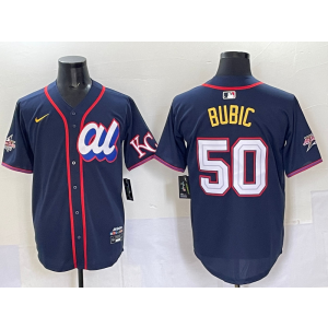 MLB Royals 50 Bubic Navy American League 2025 All Star Nike Cool Base Men Jersey
