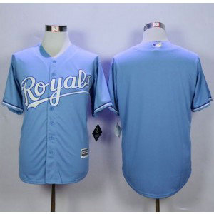 MLB Royals Blank Light Blue Alternate 1 New Cool Base Men Jersey MLB Royals Blank Light Blue Alternate 1 New Cool Base Men Jersey