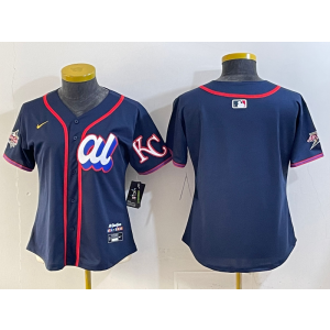MLB Royals Blank Navy American League 2025 All Star Nike Cool Base Women Jersey