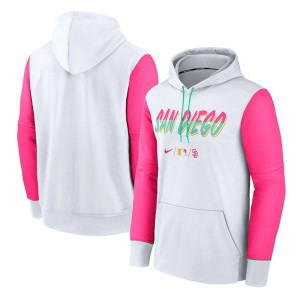 MLB San Diego Padres White 2022 City Connect Pullover Hoodie