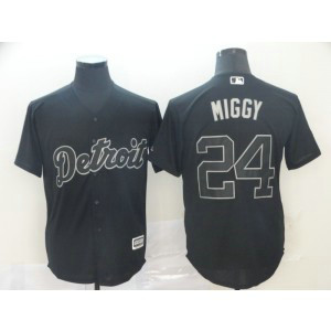 MLB Tigers 24 Miguel Cabrera Miggy Black 2019 Players Weekend Player Men Jersey