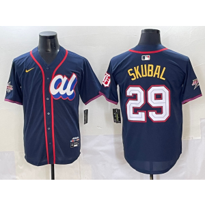 MLB Tigers 29 Skubal Navy American League 2025 All Star Nike Cool Base Men Jersey 1 MLB Tigers 29 Skubal Navy American League 2025 All Star Nike Cool Base Men Jersey 1