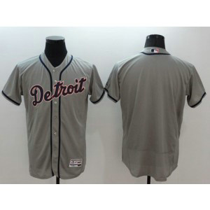 MLB Tigers Blank Grey Flexbase Men Jersey