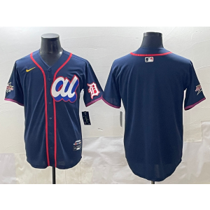 MLB Tigers Blank Navy American League 2025 All Star Nike Cool Base Men Jersey