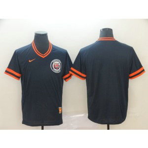 MLB Tigers Blank Navy Nike Cooperstown Collection Legend V-Neck Men Jersey