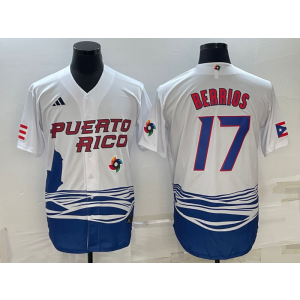 MLB Twins 17 Jose Berrios White 2023 World Series Men Jersey