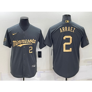 MLB Twins 2 Arraez Charcoal 2022 All-Star Nike Cool Base Men Jersey