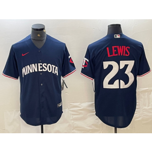 MLB Twins 23 Lewis Blue Nike Cool Base Men Jersey