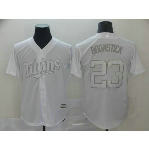 MLB Twins 23 Nelson Cruz Boomstick White 2019 Players Weekend Player Men Jersey