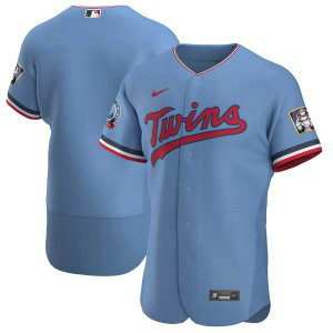 MLB Twins Blank Red Blue 2020 Flexbase Men Jersey