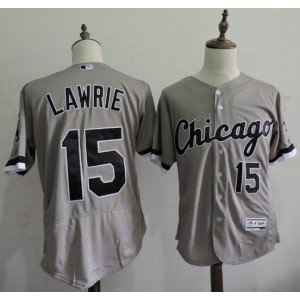 MLB White Sox 15 Gordon Beckham grey Flexbase Men Jersey