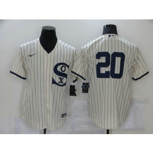 MLB White Sox 20 Danny Mendick 2021 Cream Field Of Dreams Cool Base Men Jersey