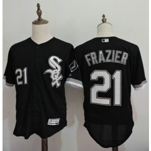 MLB White Sox 21 Todd Frazier Black Flexbase Men Jersey