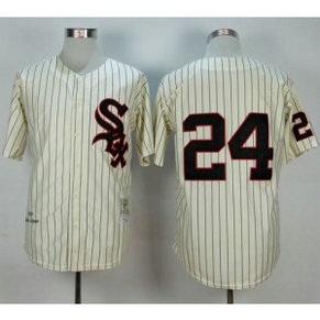 MLB White Sox 24 Early Wynn Cream 1959 Mitchell and Ness Men Jersey